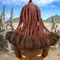 Para wanita suku Himba di Namibia memilliki rambut dreadlocks (gimbal) yang tak seperti biasanya.