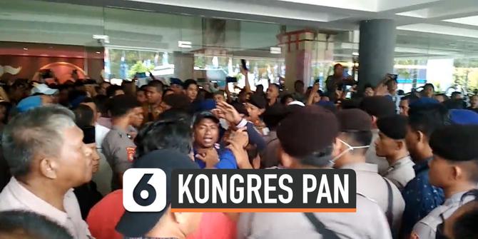 VIDEO: Kongres PAN Ricuh, Dua Kubu Pendukung Bentrok