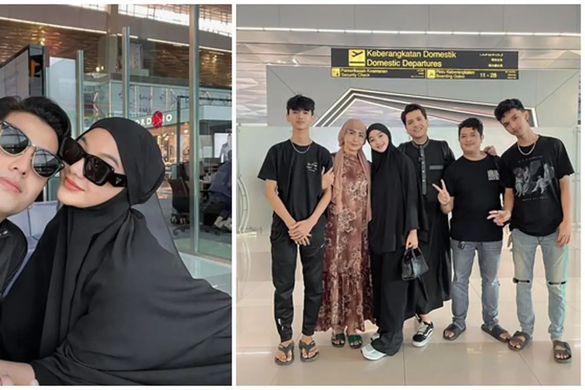 7 Potret Glenca Chysara dan Rendi Jhon Jalani Ibadah Umroh, Penampilan Curi Perhatian