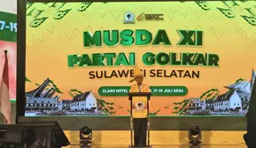 Pesan Khusus Bahlil untuk Pengurus Baru Golkar Sulsel