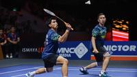 Ganda putra Indonesia Sabar Karyaman Gutama/Moh Reza Pahlevi Isfahani lolos ke final Indonesia Open 2025. Sabar/Reza mengalahkan pasangan Malaysia Man Wei Chong/Kai Wun Tee dengan rubber game 21-18, 12-21, dan 21-18 di&nbsp;Istora Senayan, Jakarta, Sabtu (7/6).&nbsp;(foto: PBSI)