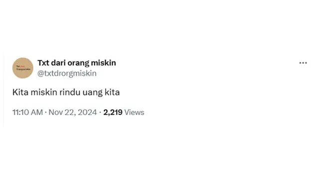 6 Cuitan Netizen Rindu Uang yang Sudah Dikeluarkan Ini Bikin Tepuk Jidat