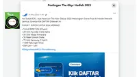 Cek Fakta: Tidak Benar Ini Link Pendaftaran Pembagian Hadiah The New Gebyar 2025 dari BCA