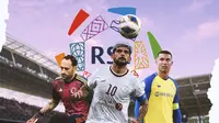 Ilustrasi - Pemain terbaik yang main di Liga Arab Saudi: David Ospina, Ever Banega, Cristiano Ronaldo (Bola.com/Adreanus Titus)