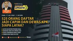 Pendaftaran Calon Pimpinan (Capim) Komisioner dan Dewan Pengawas (Dewas) Komisi Pemberantasan Korupsi (KPK) sudah berakhir pada Senin 15 Juli 2024. Panitia Seleksi Calon Pimpinan dan Dewan Pengawas Komisi Pemberantasan Korupsi telah menerima 525 pend...