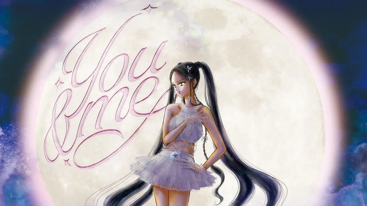 Cover single You & Me Jennie Blackpink yang digambar kreator Sailormoon Naoko Takeuchi. (Instagram/jennierubyjane)