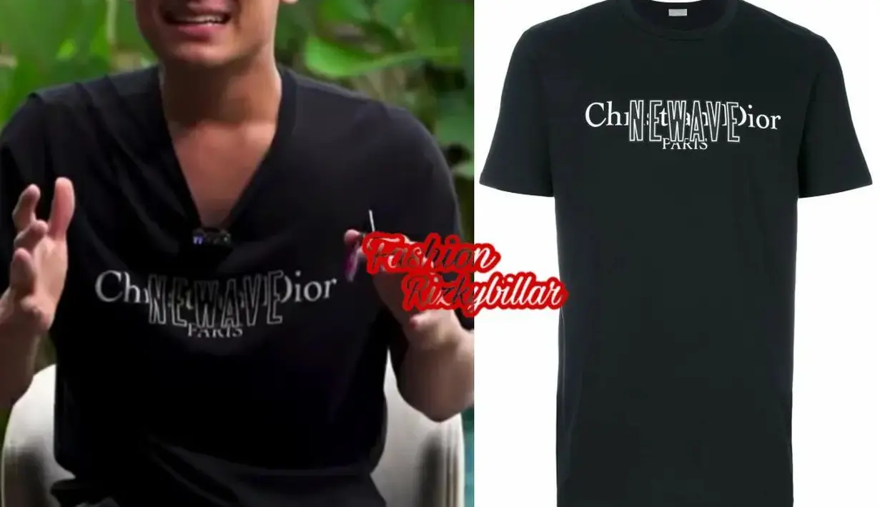 Selain mobil, Billar juga diketahui kerap membeli baju mahal. Kaos saja bisa mencapai 5 jutaan. (Instagram @fashionrizkybillar)