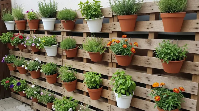 Kebun Vertikal dari Kayu Palet Bekas/Gemini AI