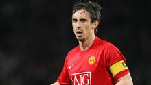 Gary Neville (598) - Neville memiliki catatan apik di sisi kanan pertahan Manchester United. Ia tercatat 598 kali dimainkan oleh Sir Alex Fergusun selama di Manchester United. (AFP/Filippo Monteforte)