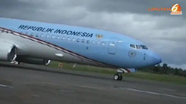 Pesawat Kepresidenan Mendarat di Bandara Merauke