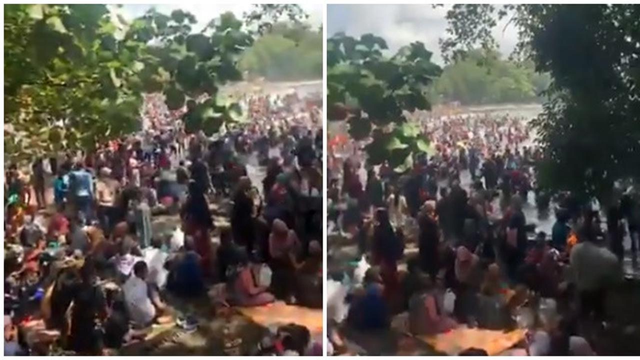 Viral Video Pantai di Pangandaran Diserbu Ribuan Pengunjung, Akhirnya Ditutup