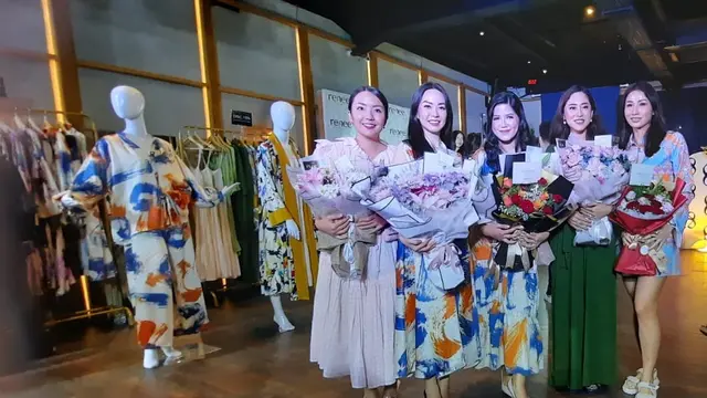 Suasana peluncuran koleksi Tropical Lush dari Renee Homewear di Jakarta, Minggu (27/11/2022)