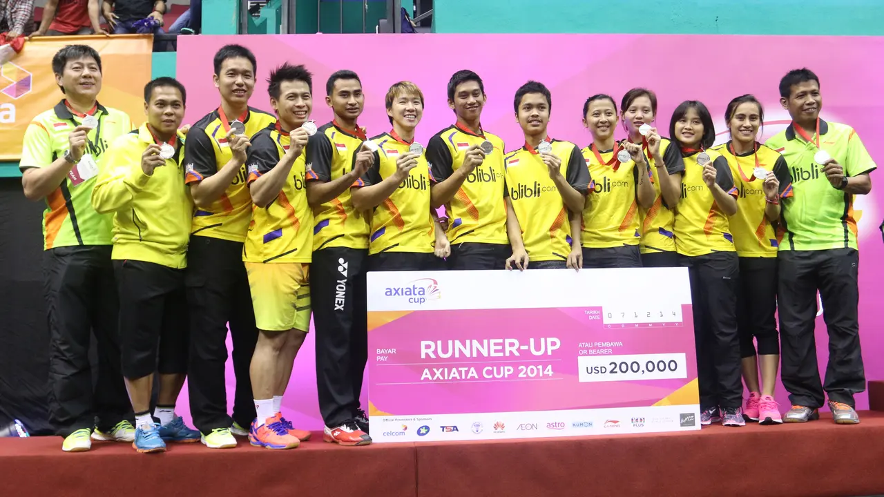 Tim Bulu Tangkis Indonesia Axiata Cup 2014