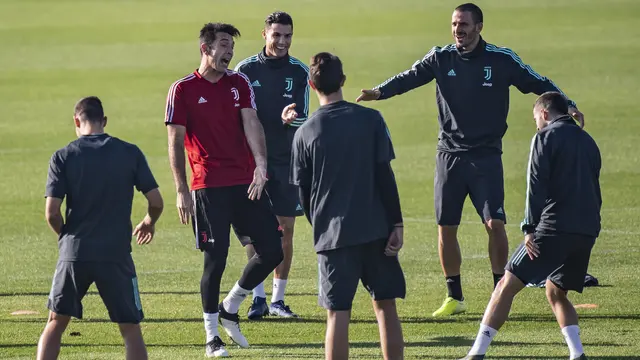 Menengok Latihan Ronaldo Cs Jelang Hadapi Lokomotiv Moscow