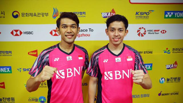 Foto pasangan Fajar Alfian/Muhammad Rian Ardianto