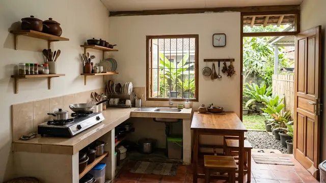 Desain Rumah 5x8 Meter Sederhana di Kampung (Foto: Gemini AI)