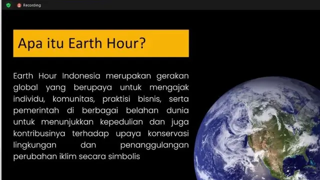 Earth Hour 2022, Mendorong Gerakan Anak Muda yang Memperhatikan Kondisi Lingkungan