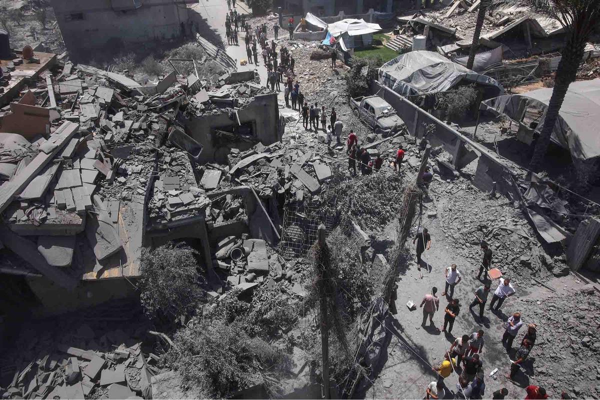 FOTO: Sedikitnya 60 Warga GazaTewas Akibat Serangan Israel Selama 24 Jam terakhir