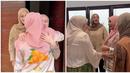 Baru saja Dinda Hauw melahirkan anak kedua, kini disusul oleh Kesha Ratulis. Geng Mamayu jenguk Kesha Ratuliu usia lahiran di kediamannya. Ketika satu per satu anggota Geng Mamayu datang, anggota yang lainnya pun menyambut dengan cipika cipiki dan berpelukan. Kehadiran anak kedua Kesha dan Adhi Permana ini tentunya menambah keseruan Geng Mamayu jika berkumpul bareng anak. (Liputan6.com/IG/@/aurelie.hermansyah)