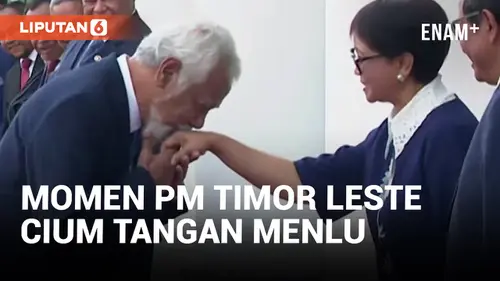 VIDEO: PM Timor Leste Xanana Gusmao Cium Tangan Menlu Retno Saat Berkunjung ke Istana Bogor