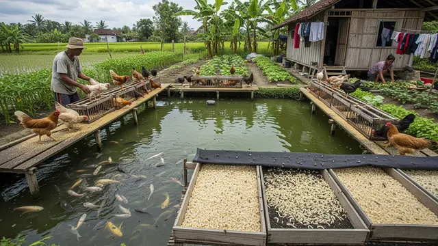 9 Ide Peternakan Kecil Campuran Ayam dan Ikan untuk Usaha Keluarga, Untung Berlipat