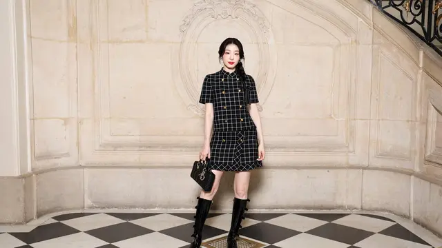 Parade Busana Dark Chic dari Jisoo BLACKPINK, Jennifer Lopez, hingga Yuna Kim di Show Dior Haute Couture