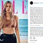 Ini rahasia pinggang ramping Kim Kardashian di sampul majalah Elle Amerika (instagram/elleusa)