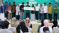 Badan Amil Zakat Nasional (BAZNAS) RI meluncurkan program Beasiswa Riset BAZNAS 2024 untuk Kategori Umum dan Manajemen Zakat dan Wakaf (Mazawa) di Gedung BAZNAS RI, Jakarta, Selasa (27/8/2024). (Tim News).