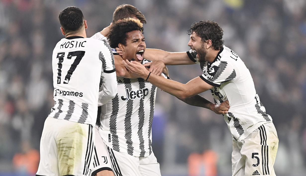 Juventus tampil beringas saat menjamu Empoli dalam laga Serie A 2022/2023 giornata 11 yang digelar di Stadion Allianz, Sabtu (22/10/2022). (Fabio Ferrari/LaPresse via AP)