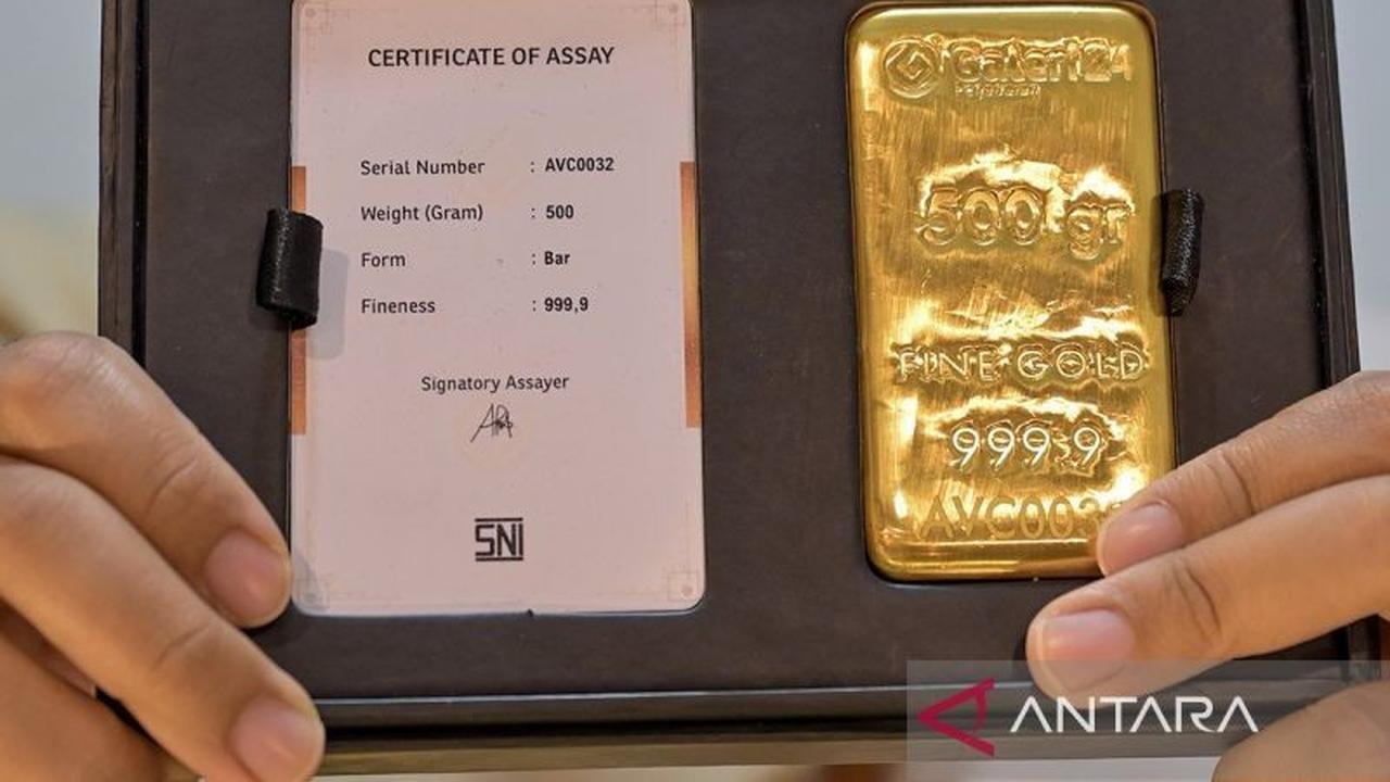 Turun atau Naik? Cek Pergerakan Harga Emas Pegadaian Hari Ini: Antam dan Galeri24 Turun, UBS Menguat Tipis!