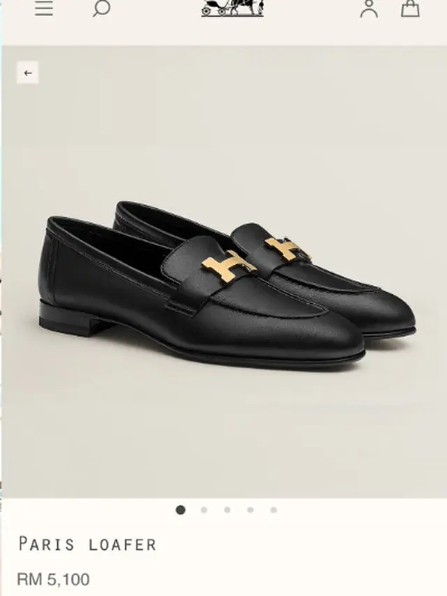 Sepatu Hermes yang dikenakan PM Malaysia Ismail Sabri Yaakob. (Hermes)
