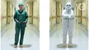 Bunga Mahardhika (33). Menurut Laboratorium RSPP ini,Hari Sumpah Pemuda ke-92 ini kita jadikan momen untuk bersatu dan bangkit dari pandemi. (Liputan6.com/Herman Zakharia)