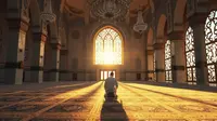 mimpi sholat di masjid ©Ilustrasi dibuat AI