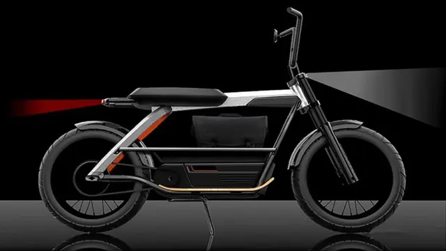 Sketsa motor listrik Harley-Davidson.