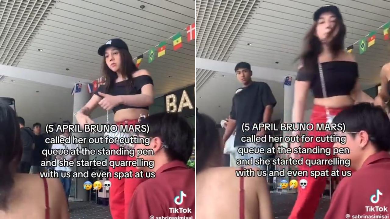 Video viral Una Dembler. (TikTok/ sabrinasimisai)