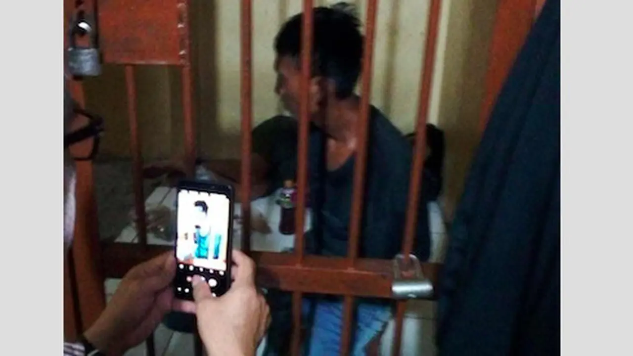 Syarifuddin, pria yang mengamuk di Mapolres Sidrap usai mendapat bisikan gaib (Fauzan/Liputan6.com)
