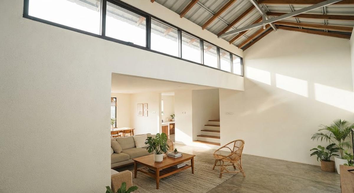 Model Jendela Clerestory untuk Memasukkan Cahaya dari Bagian Atas Dinding