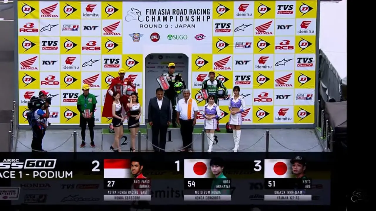 Andi Gilang Kibarkan Merah Putih di ARRC Jepang 2022