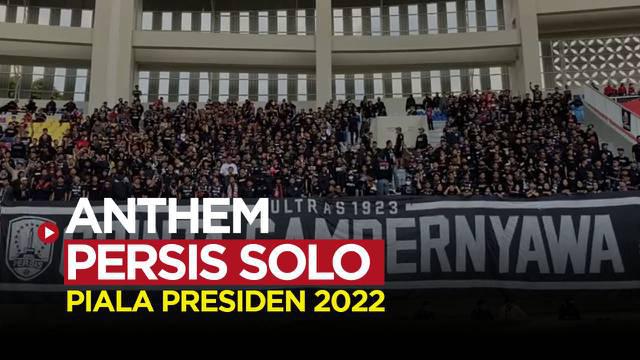 Berita video tiktok, ribuan laskar Sambernyawa kompak nyanyiin anthem Persis Solo di pembukaan Piala Presiden 2022
