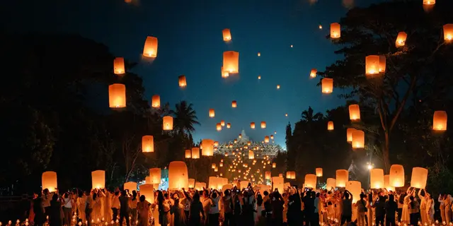 Potret Megahnya Perayaan Waisak 2025 di Candi Borobudur, Cetak Rekor Pengunjung