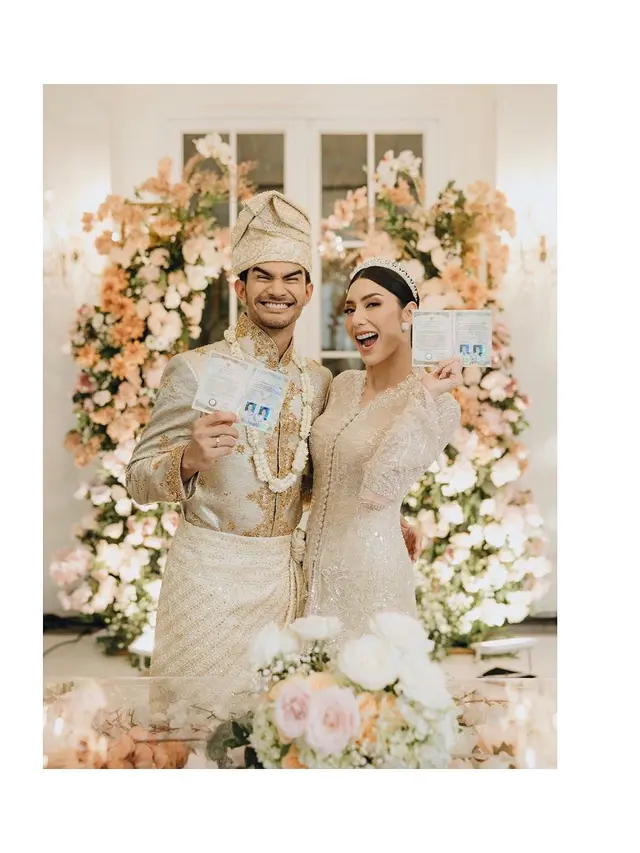 6 Momen Akad Nikah Tyas Mirasih dan Tengku Tezi, Usung Adat Melayu Modern
