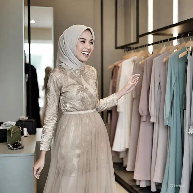 Model Baju Bridesmaid Hijab Terbaru