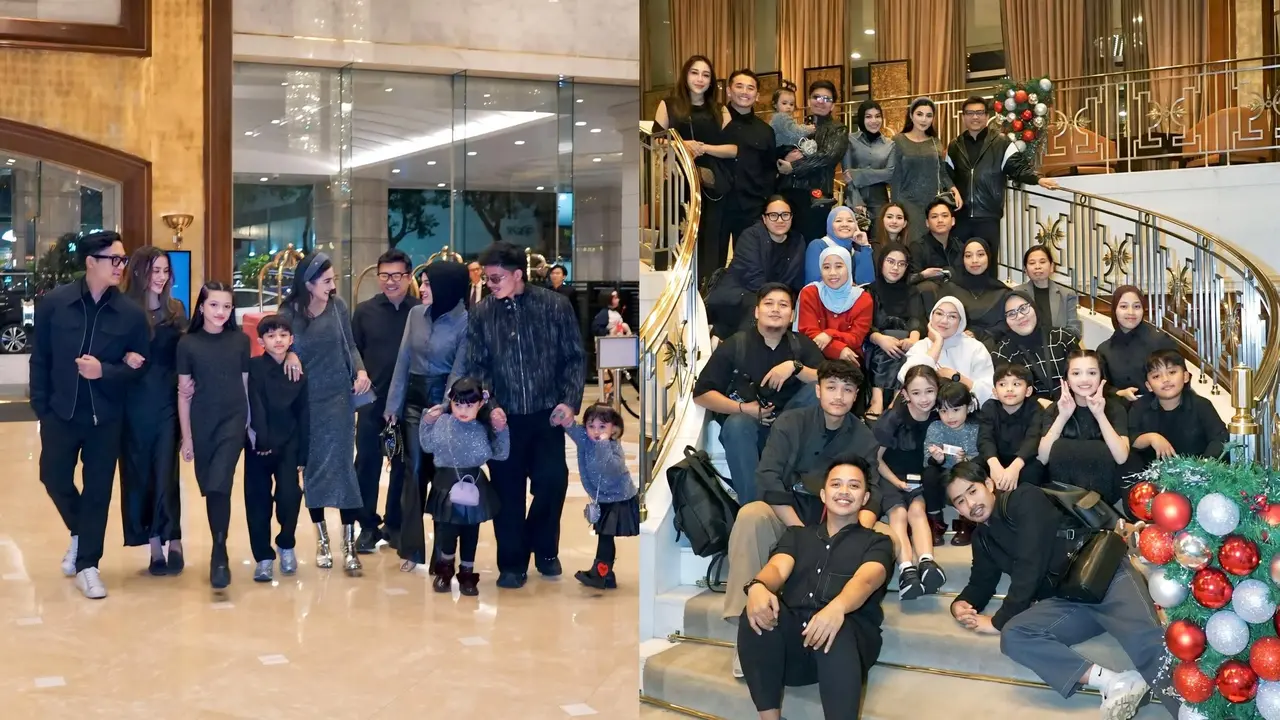 Potret Elegan Keluarga Anang-Ashanty saat Dinner Tahun Baru