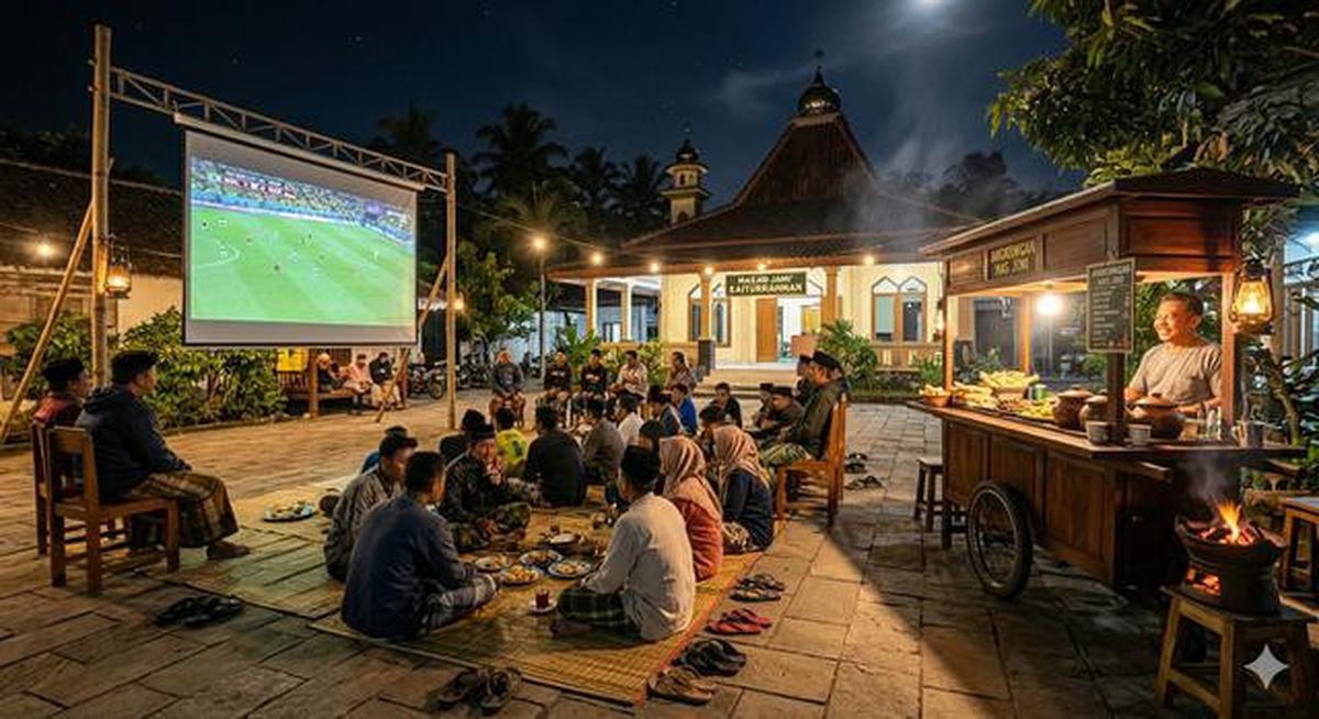 6 Inspirasi Desain Angkringan di Desa dengan Tempat Nobar Piala Dunia, Modern dan Estetik
