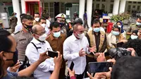 Gubernur Sumut, Edy Rahmayadi, memberikan keterangan di rumah dinas (Istimewa)