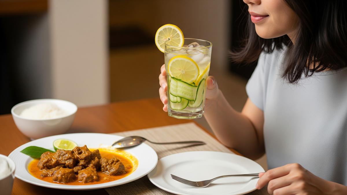 Cara Membuat Infused Water Lemon dan Mentimun untuk Menurunkan Kolesterol Setelah Makan Daging Kurban