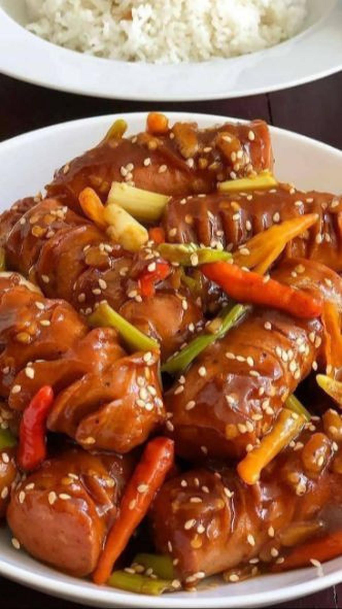 3. Resep Menu Sahur: Sosis Pedas Saus Barbeque<br>