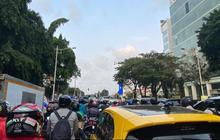 Jalan Juanda menuju Monas Macet Imbas Perayaan HUT Bhayangkara