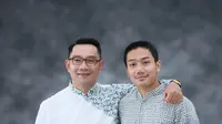 Ridwan Kamil dan Putra Sulungnya (Sumber: Instagram/qka.attamimi)