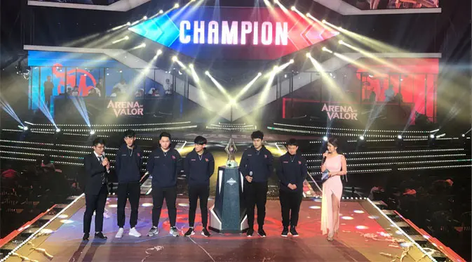 Tim SMG juarai kompetisi Arena of Valor International Championship 2017. (Doc: @Arenaofvalor)